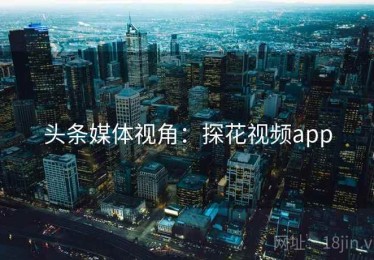头条媒体视角：探花视频app