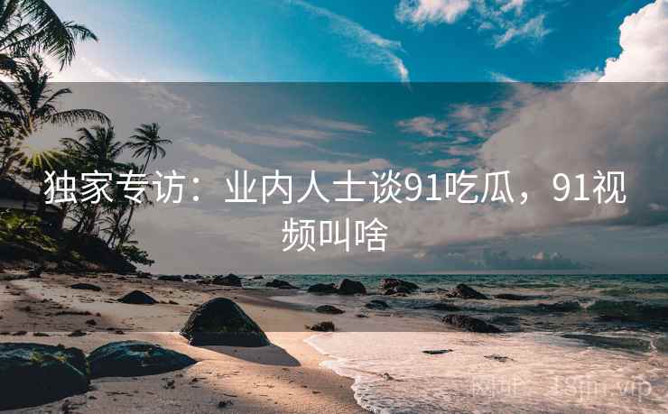 独家专访：业内人士谈91吃瓜，91视频叫啥