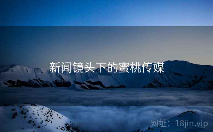 新闻镜头下的蜜桃传媒