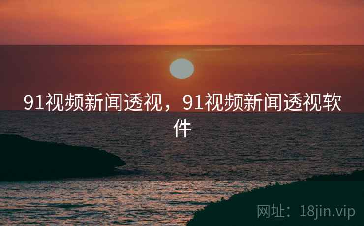 91视频新闻透视，91视频新闻透视软件