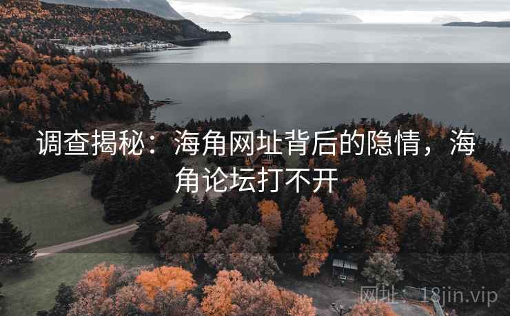 调查揭秘：海角网址背后的隐情，海角论坛打不开