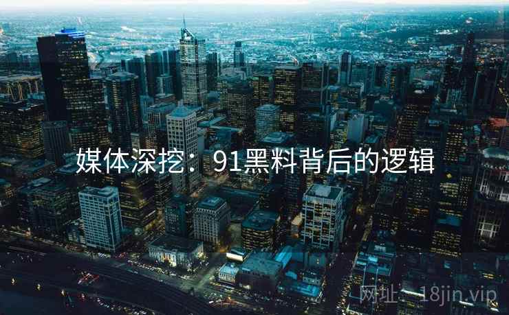 媒体深挖：91黑料背后的逻辑