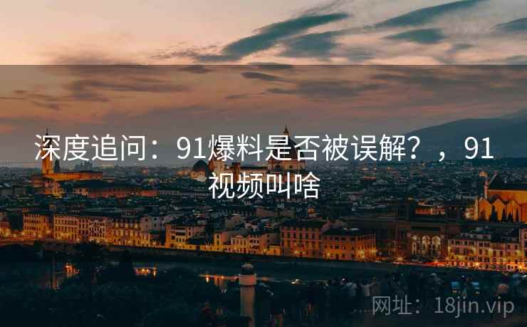 深度追问：91爆料是否被误解？，91视频叫啥